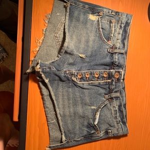 Free people denim shorts